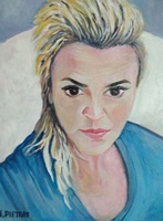 Izabella Pietras - Radom, Portret Pani, olej, płótno